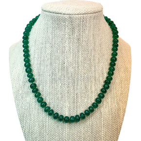 Knotted Green Onyx Necklace