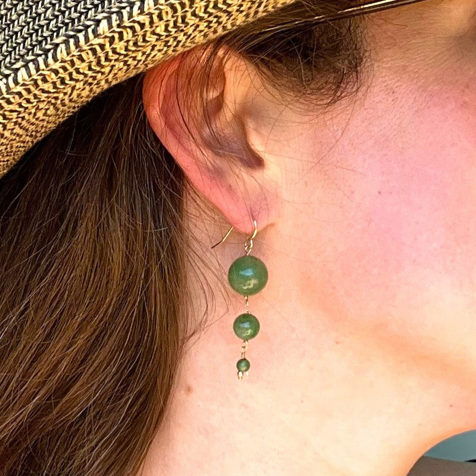 Aventurine Bubble Earrings