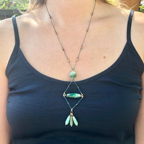 Green Trapeze Necklace